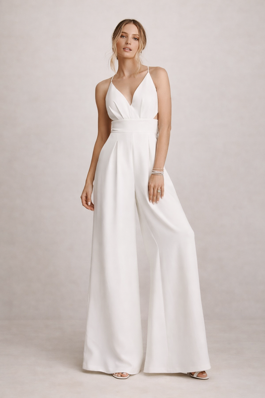 Solene Open-Back Jumpsuit